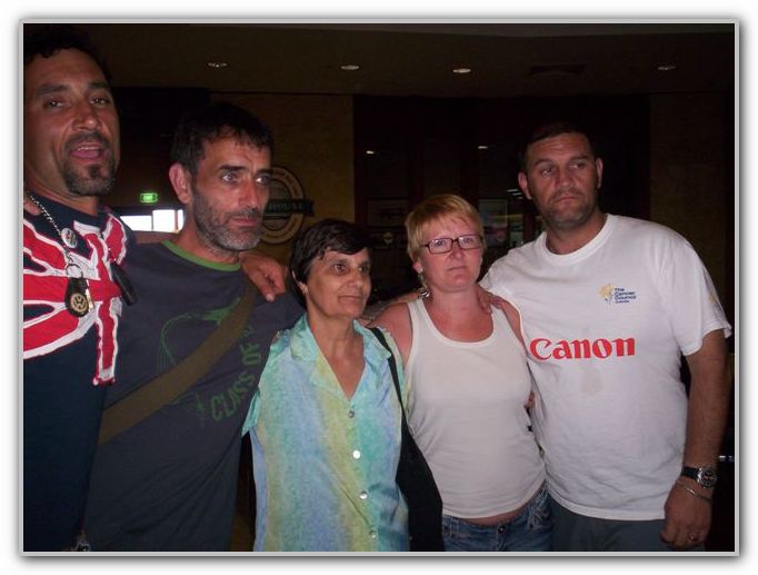 FJ Stuart Mum Karen and DJ at Airport Feb 17th 2007